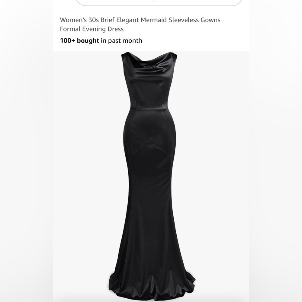 Mermaid Sleeveless Gown, Size L